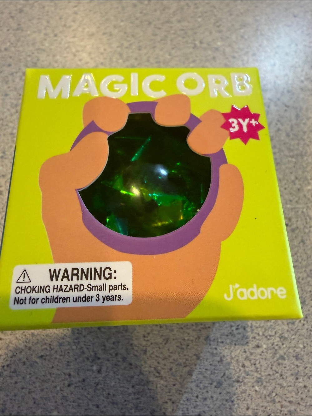 New J'adore Magic Orb Crystal Squishy Ball Sensory Squeeze Squish Toy Green 3+